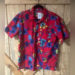 Topo Designs Red Floral Men's Shirt